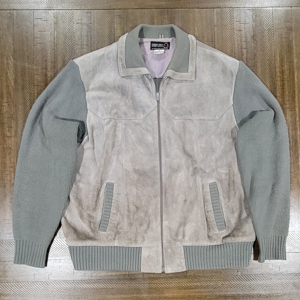 SheplerS 2 Tone Grey Adult XL Full Zip Jacket Cowboy Style